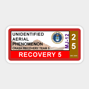 2025 UAP Recovery Team Permit - UFO Roswell Area 51 Sticker